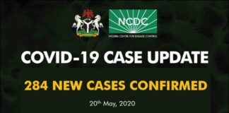 Covid19, 284 New Cases Reported In Nigeria Covid19