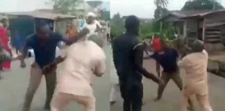 Nigerian Men Fight Over A Woman On The Street ( See Video) Nigerian Men